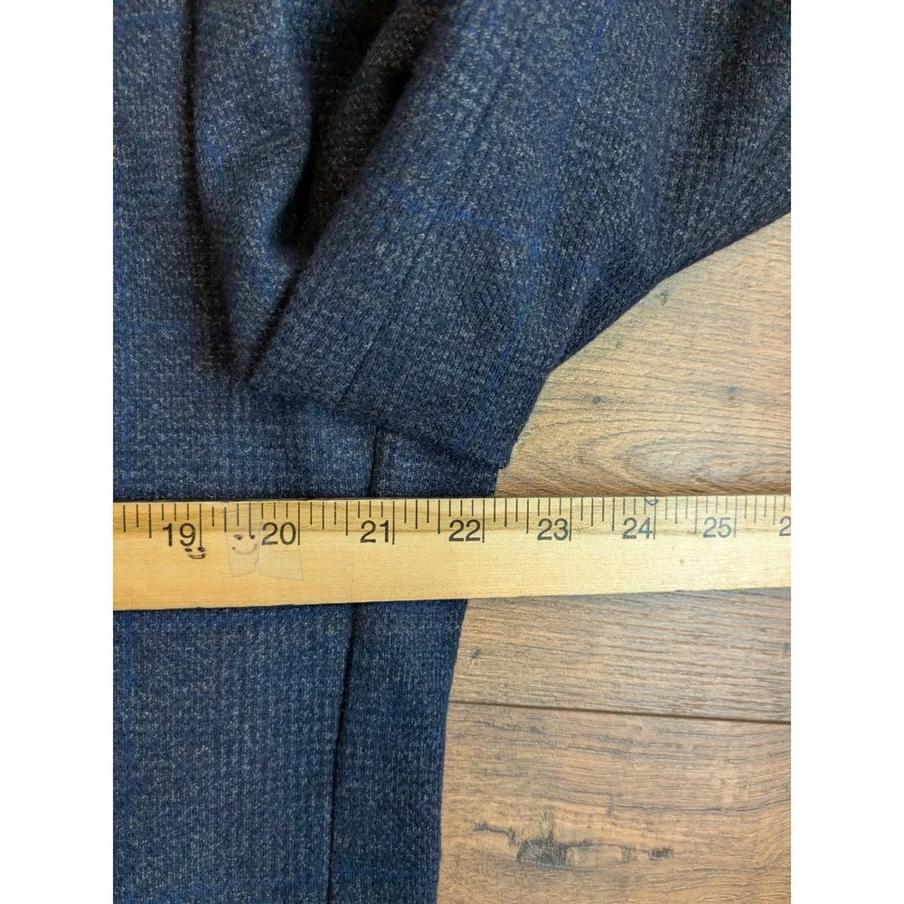 Brooks Brothers 1818 Regent Navy Plaid Wool/Cotton Super Soft Jacket Blazer  44R - Picture 13 of 16